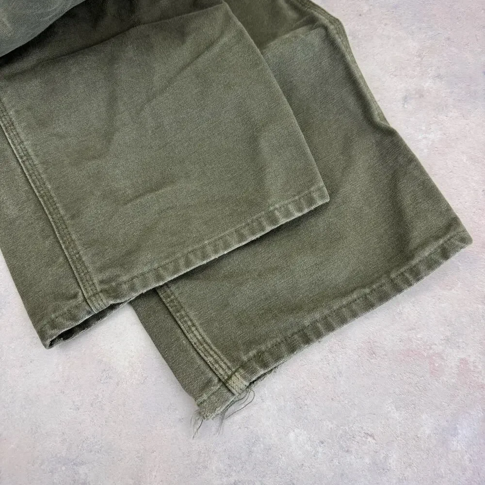 Carhartt Pants Men's 42x32 (Act 40x30) B11 MOS Dungaree Carpenter Canvas Read